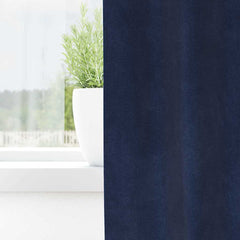 vidaXL Curtains 2 pcs Dark Blue 140 x 245 cm Velvet 3