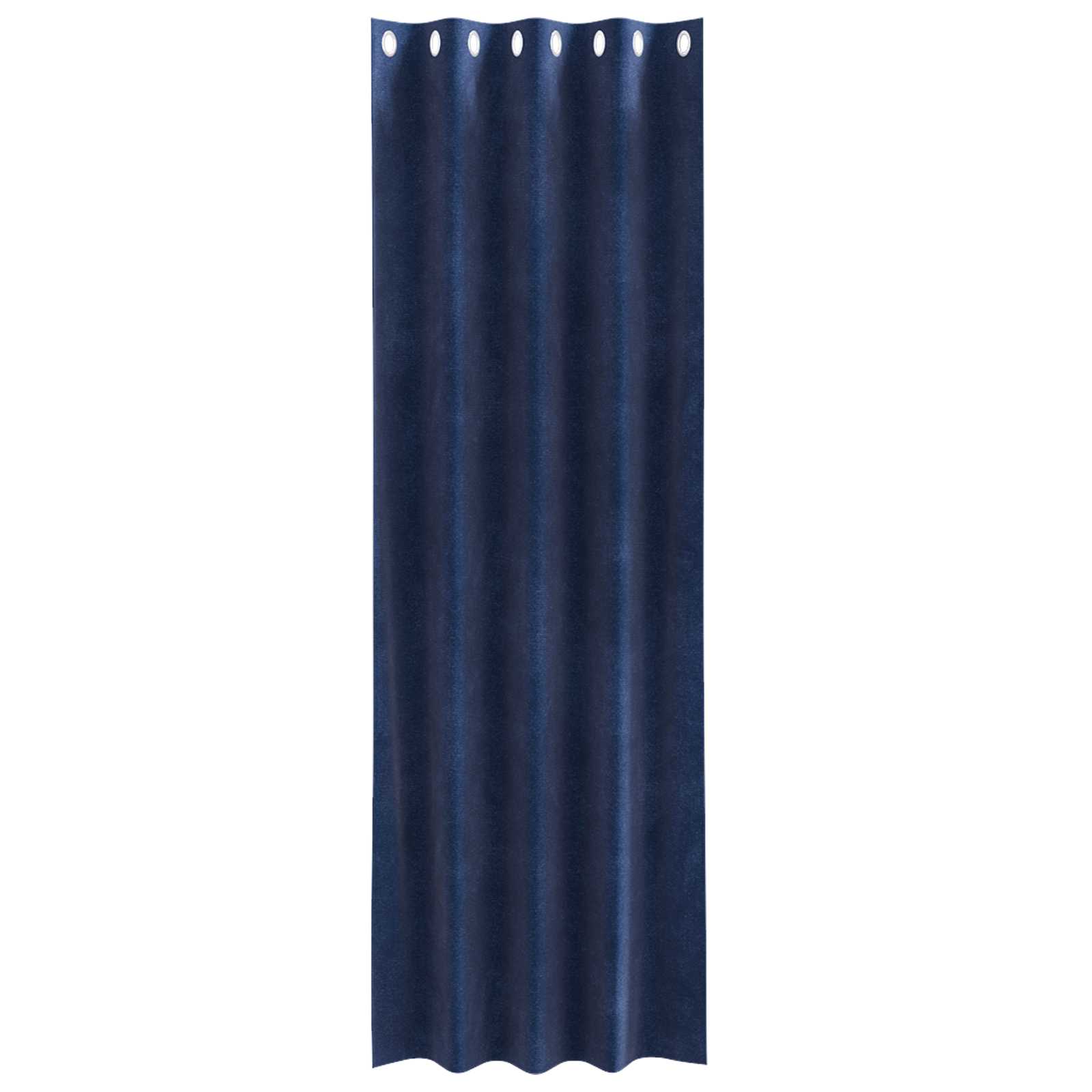 vidaXL Curtains 2 pcs Dark Blue 140 x 260 cm Velvet 4