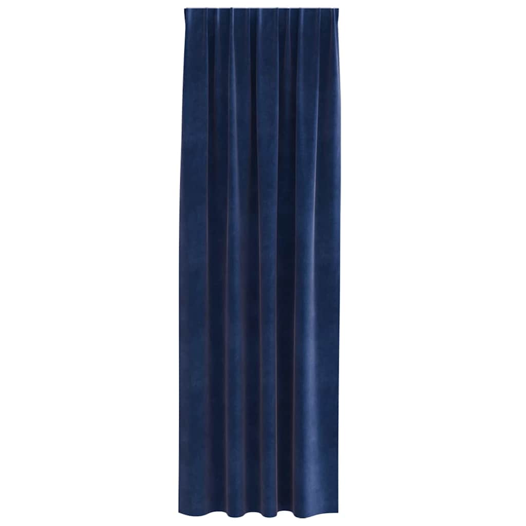 vidaXL Curtains 2 pcs Dark Blue 140 x 245 cm Velvet 4