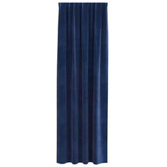 vidaXL Curtains 2 pcs Dark Blue 140 x 245 cm Velvet 4
