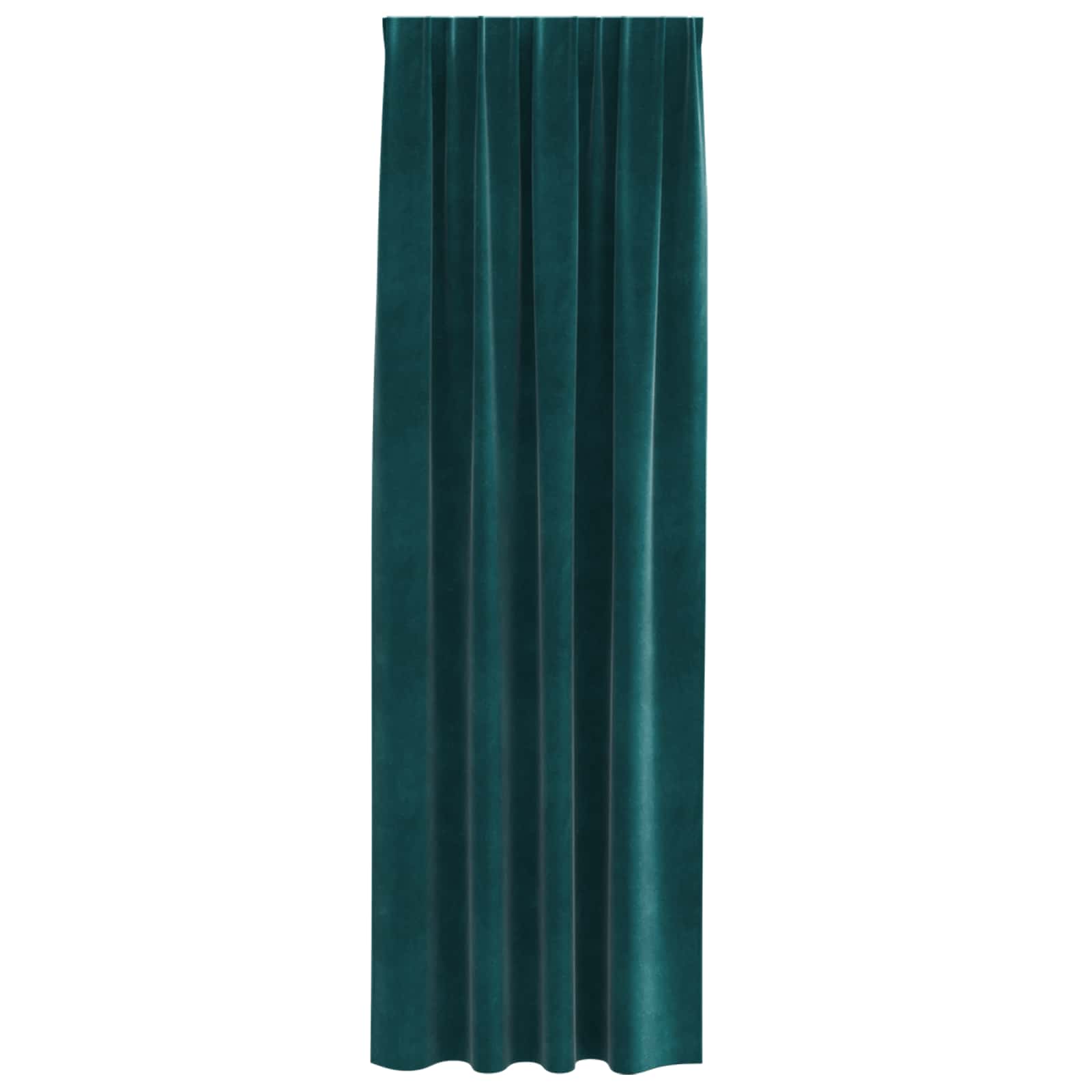 vidaXL Curtains 2 pcs Dark Green 140 x 260 cm Velvet 4