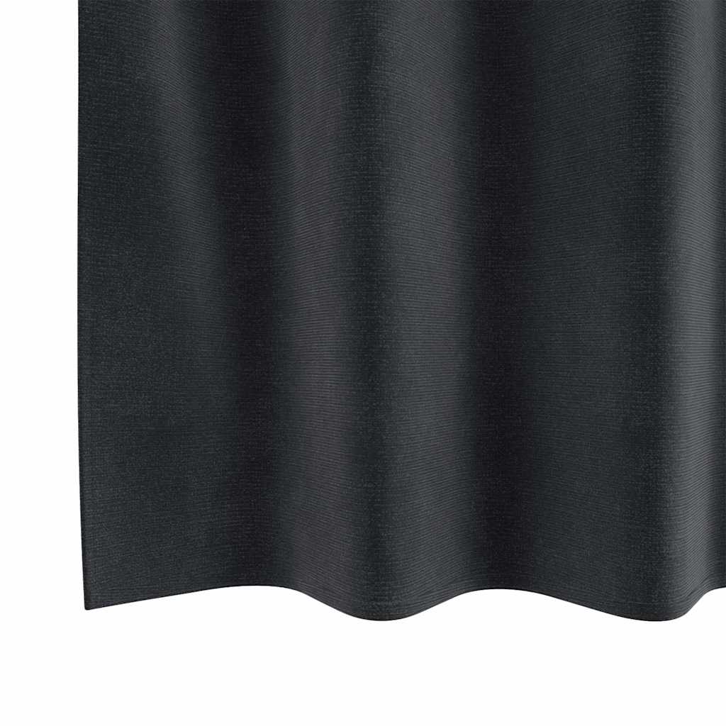 vidaXL Curtains 2 pcs Dark Grey 140 x 175 cm Velvet 6