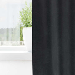 vidaXL Curtains 2 pcs Dark Grey 140 x 175 cm Velvet 3