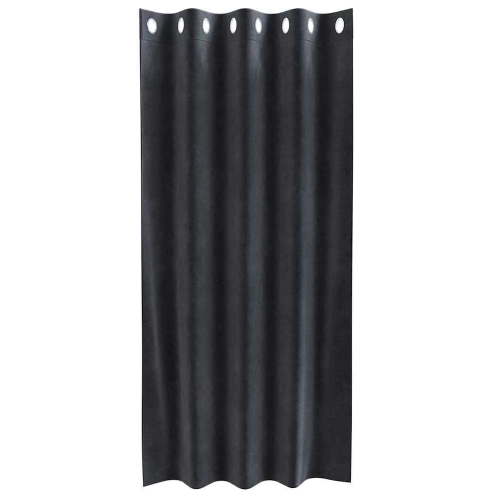 vidaXL Curtains 2 pcs Dark Grey 140 x 175 cm Velvet 4