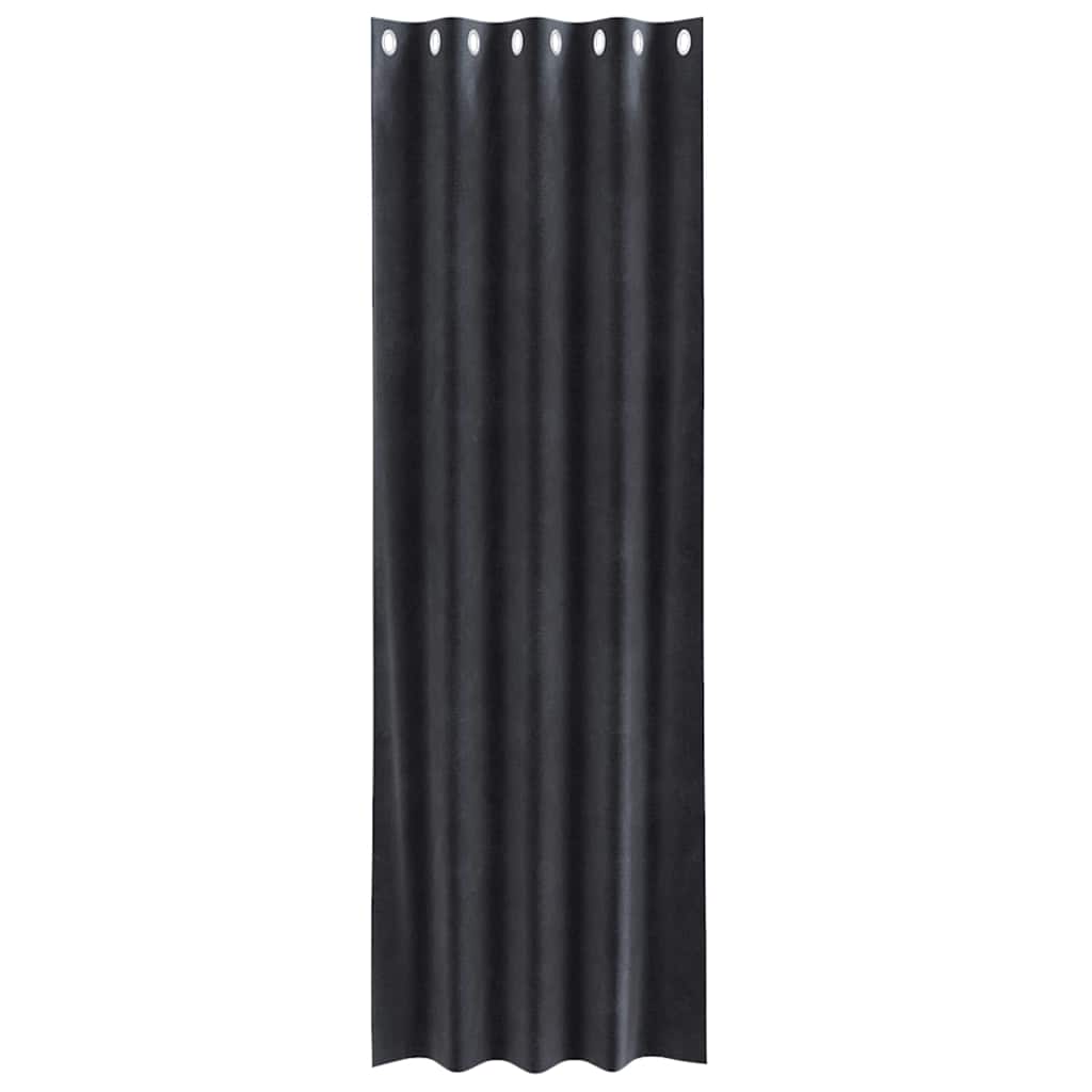 vidaXL Curtains 2 pcs Dark Grey 140 x 225 cm Velvet 4