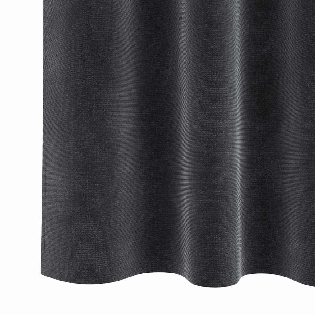 vidaXL Curtains 2 pcs Dark Grey 140 x 245 cm Velvet 6
