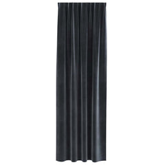 vidaXL Curtains 2 pcs Dark Grey 140 x 245 cm Velvet 4