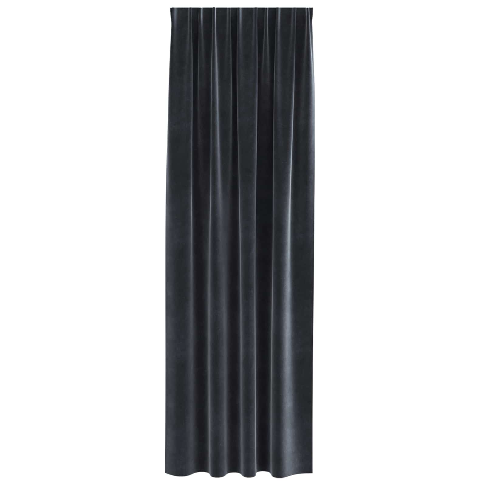 vidaXL Curtains 2 pcs Dark Grey 140 x 260 cm Velvet 4