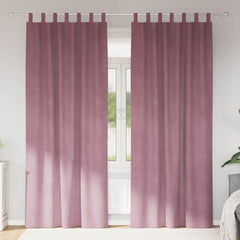 vidaXL Curtains 2 pcs Dark Pink 140 x 260 cm Velvet 1