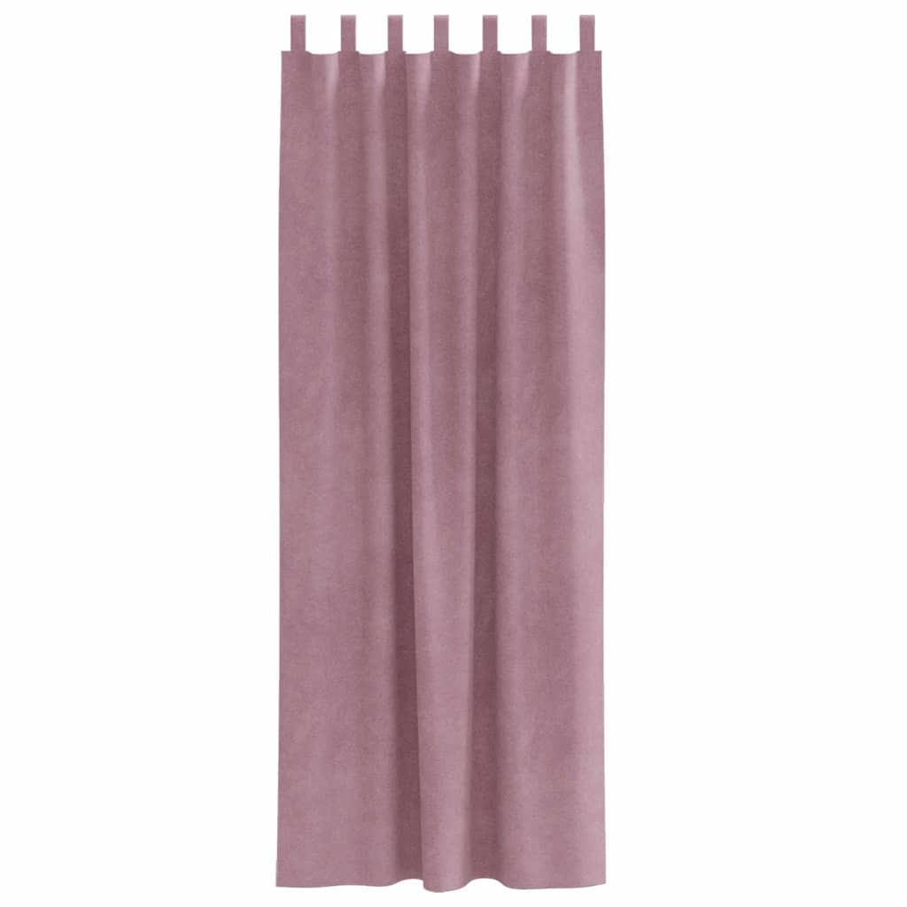 vidaXL Curtains 2 pcs Dark Pink 140 x 260 cm Velvet 4