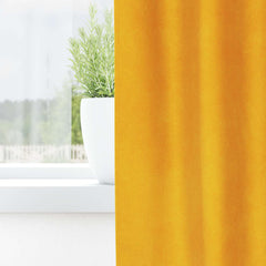 vidaXL Curtains 2 pcs Mustard Yellow 140 x 260 cm Velvet 3