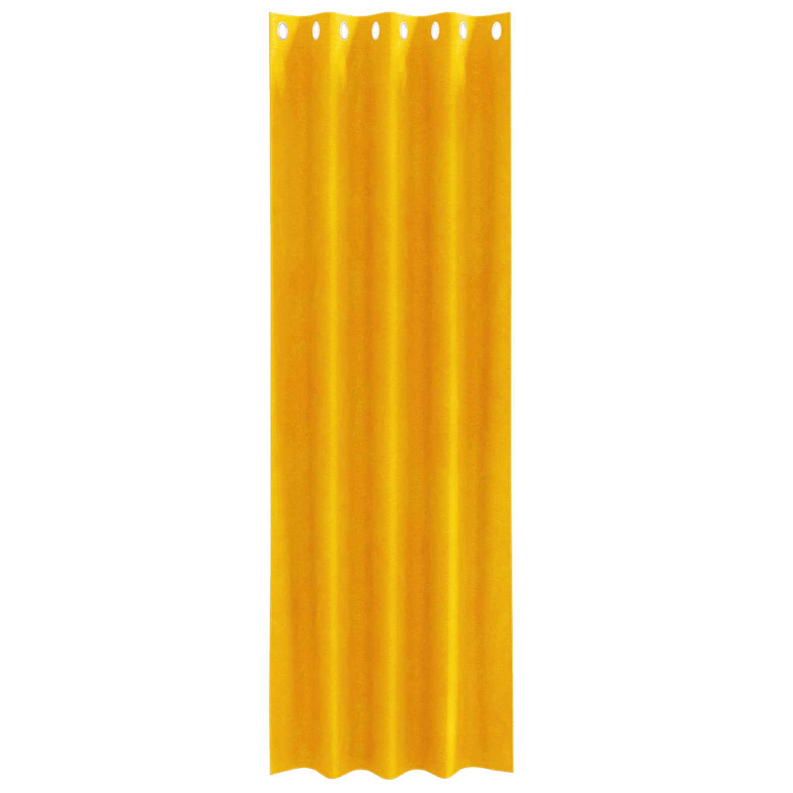 vidaXL Curtains 2 pcs Mustard Yellow 140 x 260 cm Velvet 4