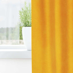 vidaXL Curtains 2 pcs Mustard Yellow 140 x 260 cm Velvet 3