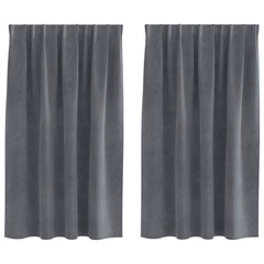 vidaXL Curtains 2 pcs Light Grey 140 x 140 cm Velvet 2