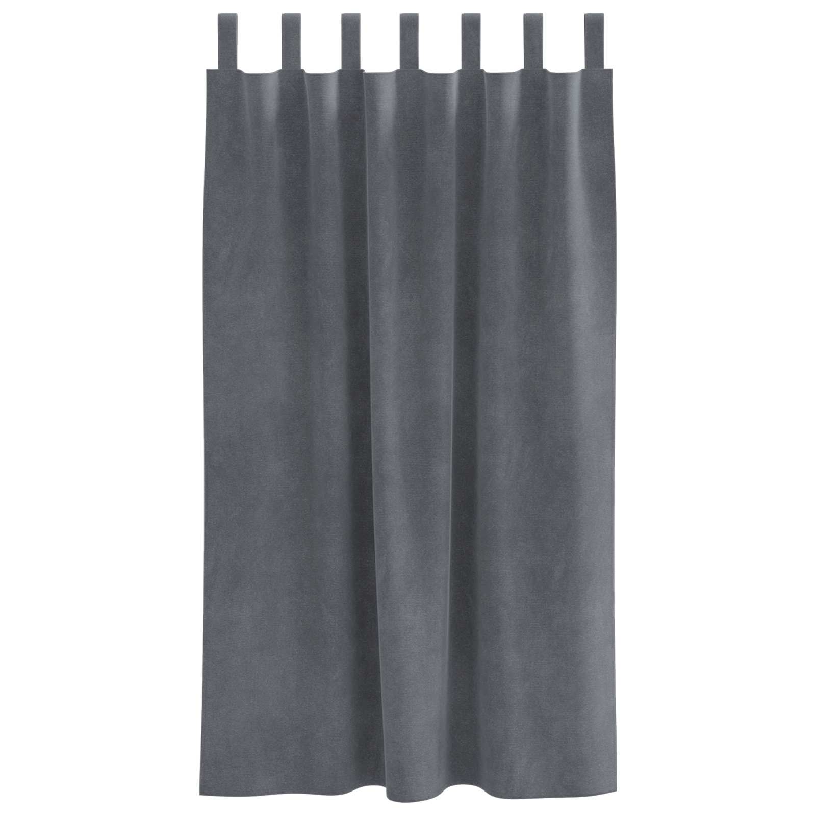 vidaXL Curtains 2 pcs Light Grey 140 x 175 cm Velvet 4