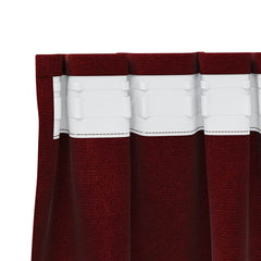 vidaXL Curtains 2 pcs Wine Red 140 x 225 cm Velvet 5