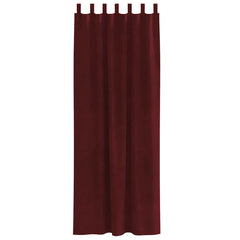 vidaXL Curtains 2 pcs Wine Red 140 x 260 cm Velvet 4