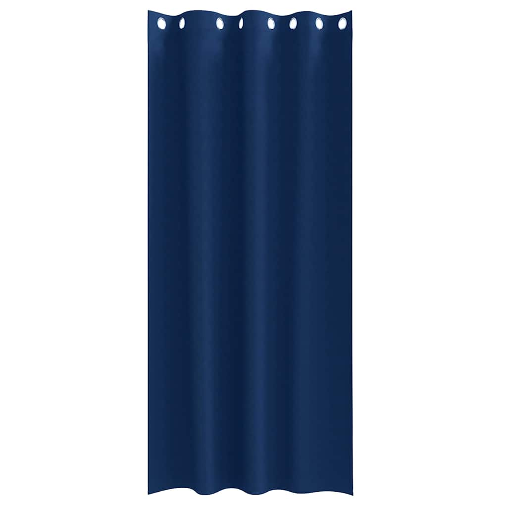 vidaXL Blackout Curtains with Rings 2 pcs Dark Blue 260 x 140 cm 4