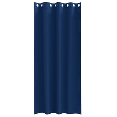 vidaXL Blackout Curtains with Rings 2 pcs Dark Blue 260 x 140 cm 4