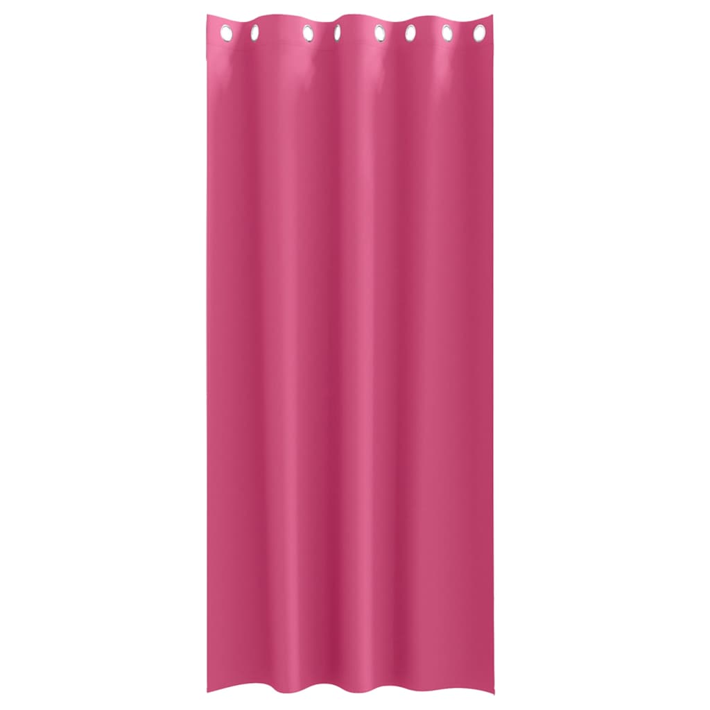 vidaXL Blackout Curtains with Rings 2 pcs Bright Pink 245 x 140 cm 4