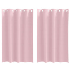 vidaXL Blackout Curtains with Rings 2 pcs Baby Pink 175 x 140 cm 1