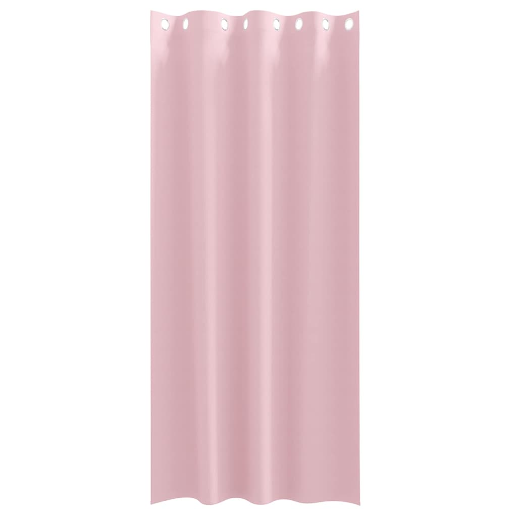 vidaXL Blackout Curtains with Rings 2 pcs Baby Pink 260 x 140 cm 4