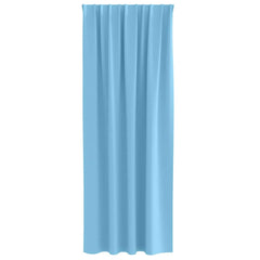 vidaXL Blackout Curtains with Rings 2 pcs Light Blue 245 x 140 cm 4