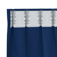 vidaXL Blackout Curtains with Rings 2 pcs Dark Blue 260 x 140 cm 5