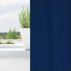vidaXL Blackout Curtains with Rings 2 pcs Dark Blue 260 x 140 cm 3