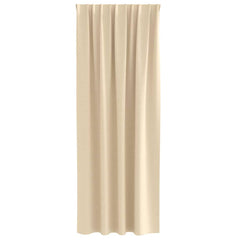 vidaXL Blackout Curtains with Rings 2 pcs Cream 225 x 140 cm Polyester 4