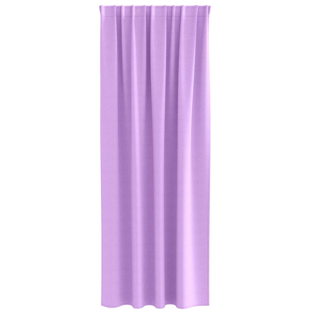 vidaXL Blackout Curtains with Rings 2 pcs Purple 245 x 140 cm 4