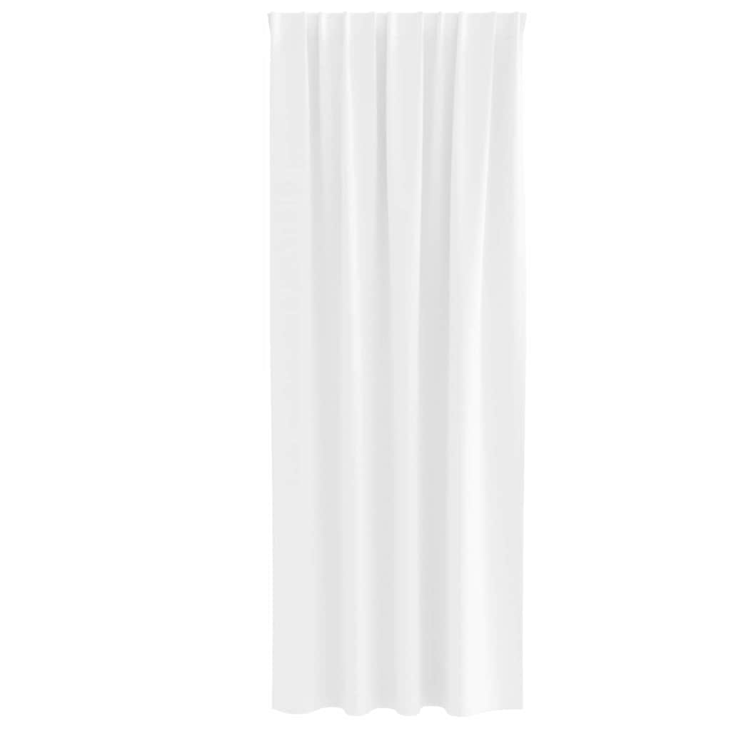 vidaXL Blackout Curtains with Rings 2 pcs Pure White 245 x 140 cm 4