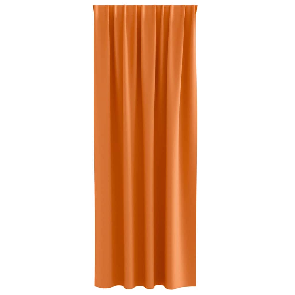 vidaXL Blackout Curtains with Rings 2 pcs Bright Orange 225 x 140 cm 4