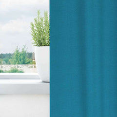 vidaXL Blackout Curtains with Rings 2 pcs Turquoise 225 x 140 cm 3