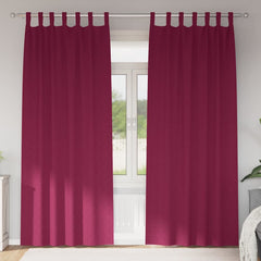 vidaXL Blackout Curtains with Rings 2 pcs Wine Red 245 x 140 cm 1