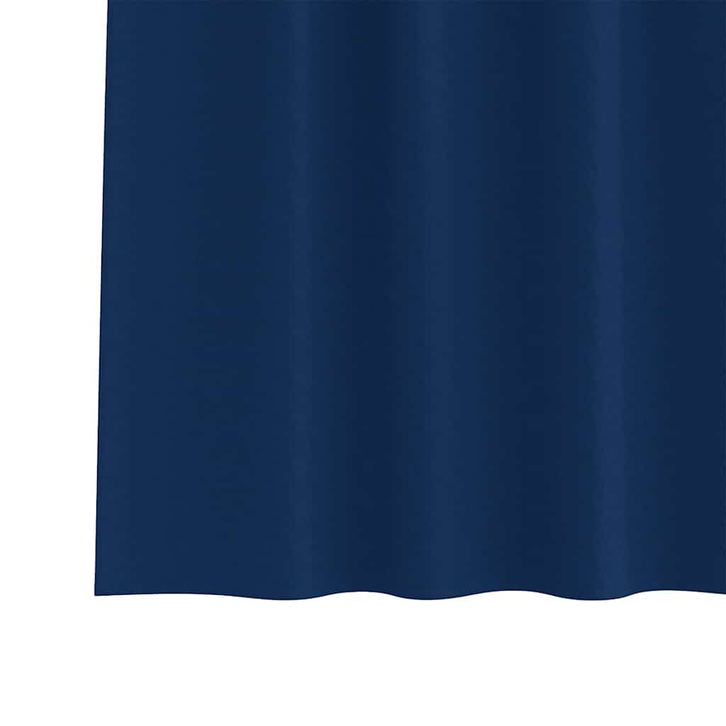 vidaXL Blackout Curtains with Rings 2 pcs Dark Blue 260 x 140 cm 6