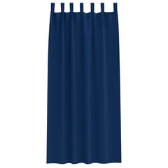 vidaXL Blackout Curtains with Rings 2 pcs Dark Blue 260 x 140 cm 4