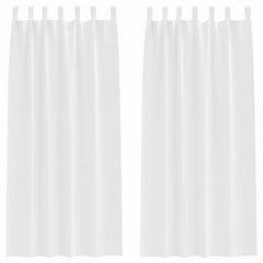 vidaXL Blackout Curtains with Rings 2 pcs Pure White 225 x 140 cm 2