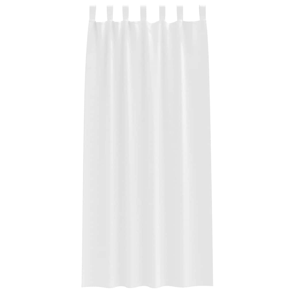 vidaXL Blackout Curtains with Rings 2 pcs Pure White 225 x 140 cm 4