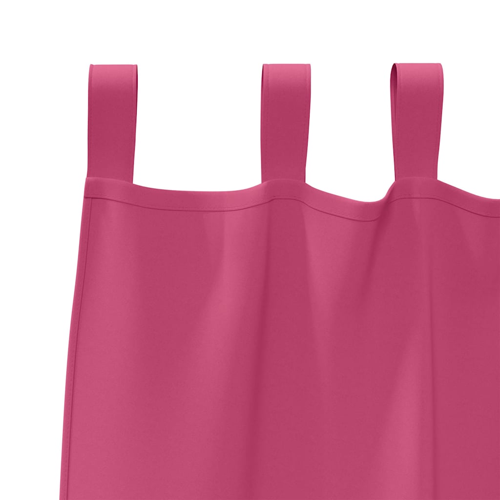 vidaXL Blackout Curtains with Rings 2 pcs Bright Pink 225 x 140 cm 5