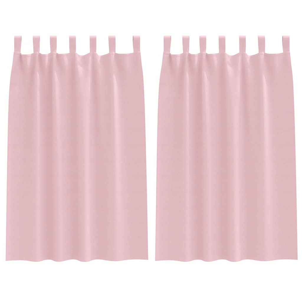 vidaXL Blackout Curtains with Rings 2 pcs Baby Pink 175 x 140 cm 2