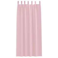 vidaXL Blackout Curtains with Rings 2 pcs Baby Pink 245 x 140 cm 4
