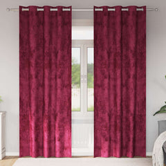 vidaXL Velvet Curtains 2 pcs Wine red 245 x 140 cm Velvet 1