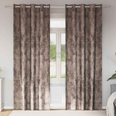 vidaXL Velvet Curtains 2 pcs Cappuccino 225 x 140 cm Velvet 1