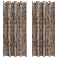 vidaXL Velvet Curtains 2 pcs Cappuccino 225 x 140 cm Velvet 2
