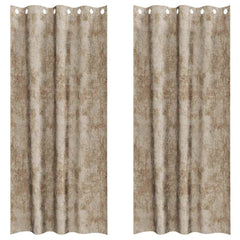 vidaXL Velvet Curtains 2 pcs Champagne 260 x 140 cm Velvet 2