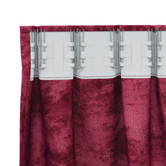 vidaXL Velvet Curtains 2 pcs Wine Red 260 x 140 cm Velvet 5