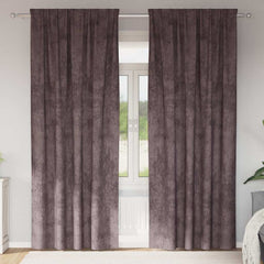 vidaXL Velvet Curtains 2 pcs Brown 260 x 140 cm Velvet 1