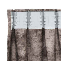 vidaXL Velvet Curtains 2 pcs Cappuccino 260 x 140 cm Velvet 5