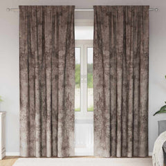 vidaXL Velvet Curtains 2 pcs Cappuccino 260 x 140 cm Velvet 1